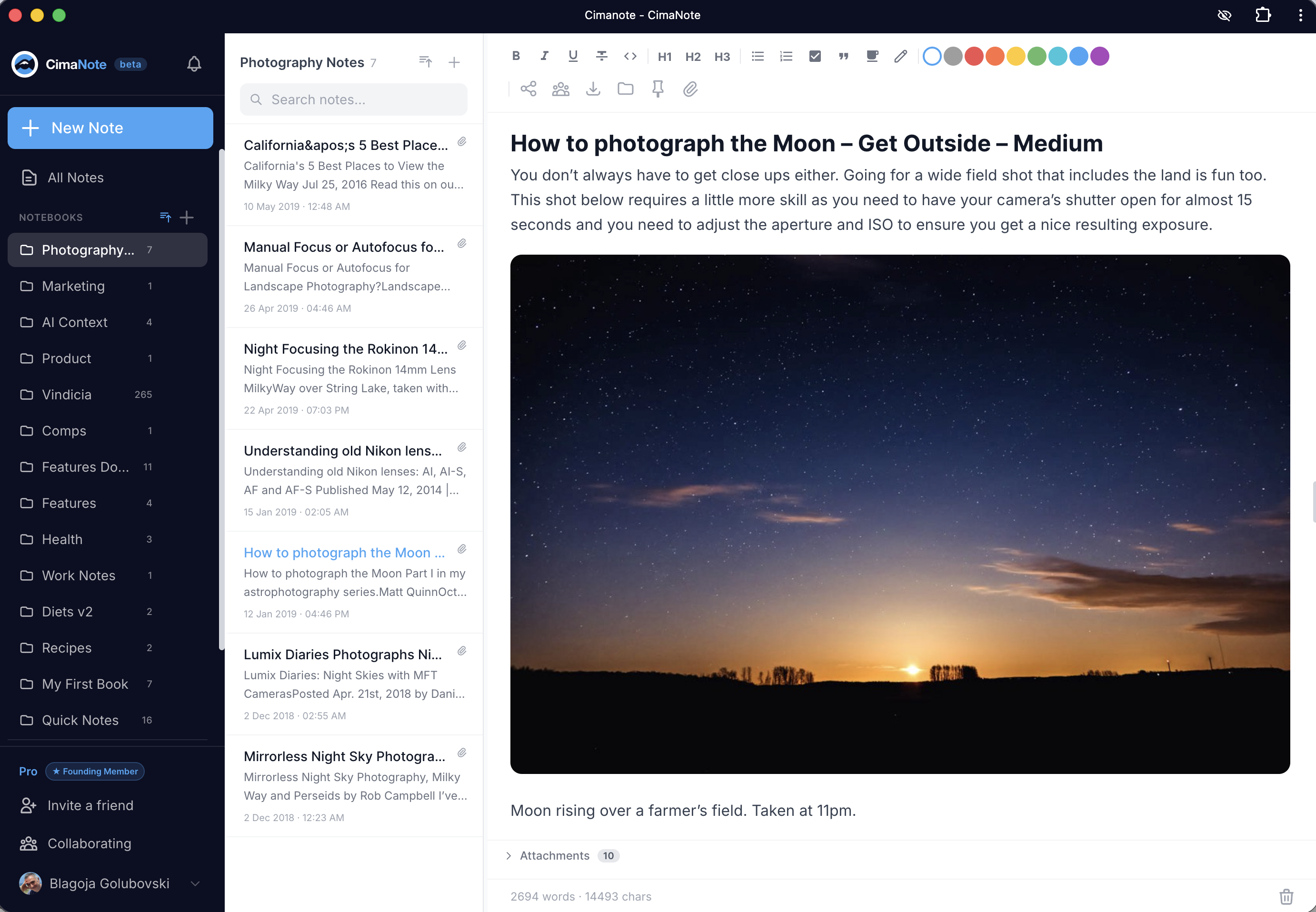 Cimanote gallery image