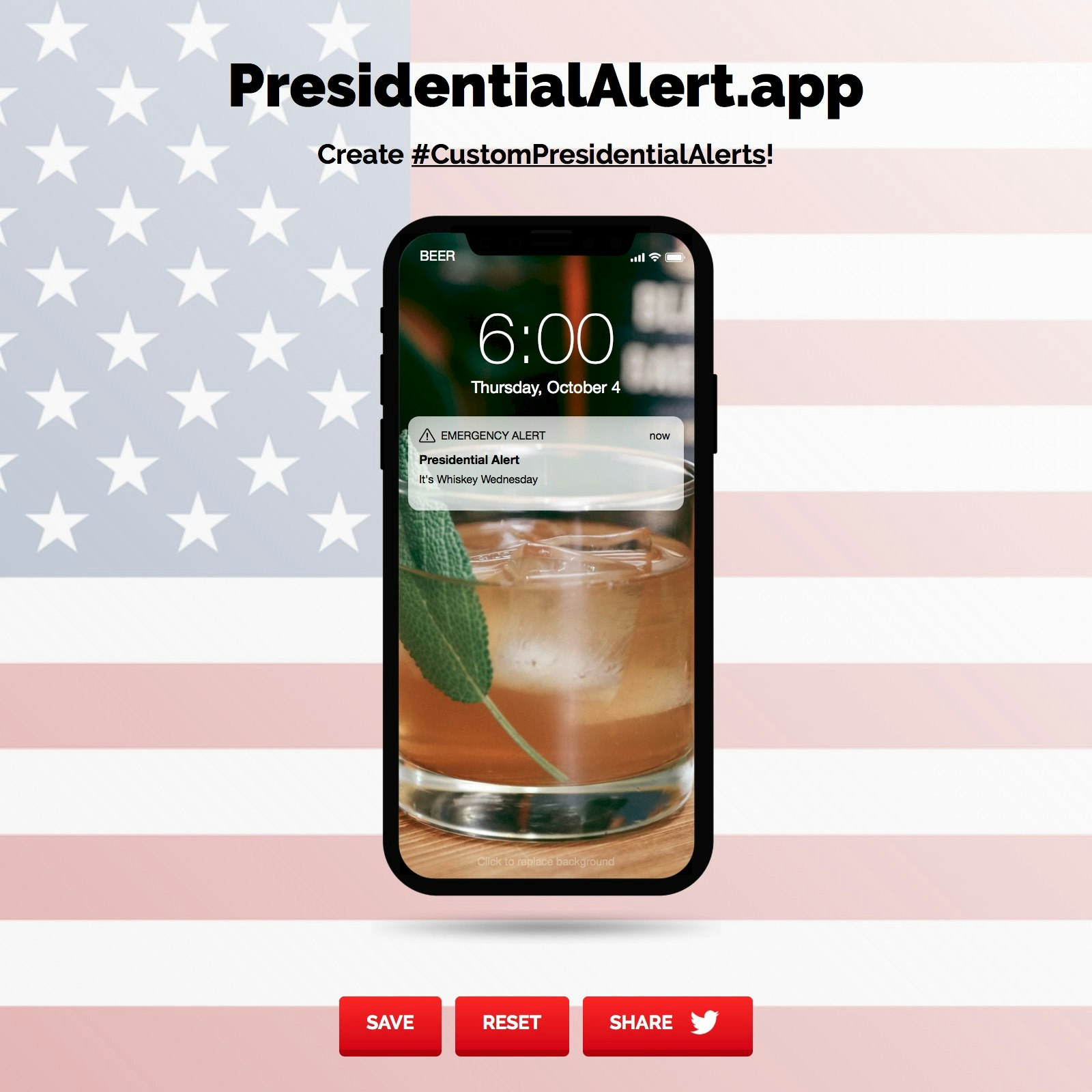 PresidentialAlert.app gallery image