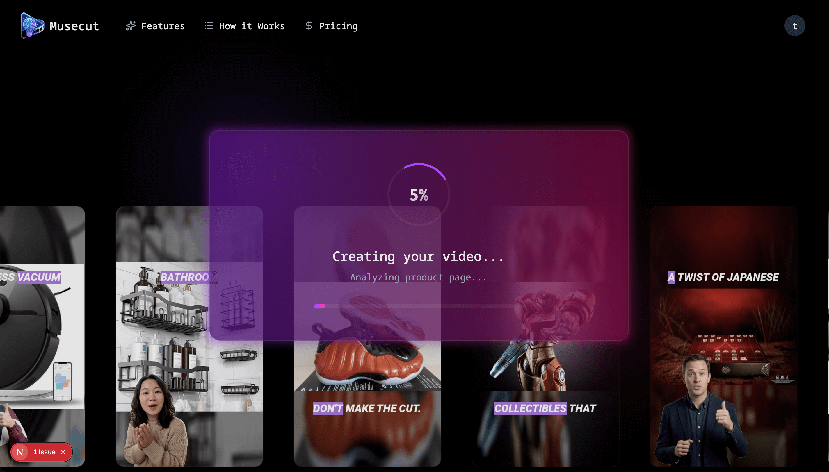 MuseCut - Screenshot 3 showing product features and functionality