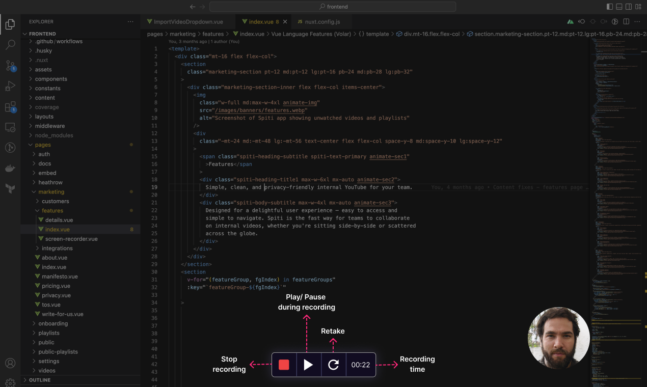 Spiti Screen Recorder - Мгновенно записывать и сотрудничать в видео объяснения медиа 3