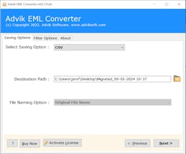 Advik EML to CSV Converter gallery image