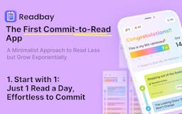 Readbay: The First Commit-To-Read App media 1