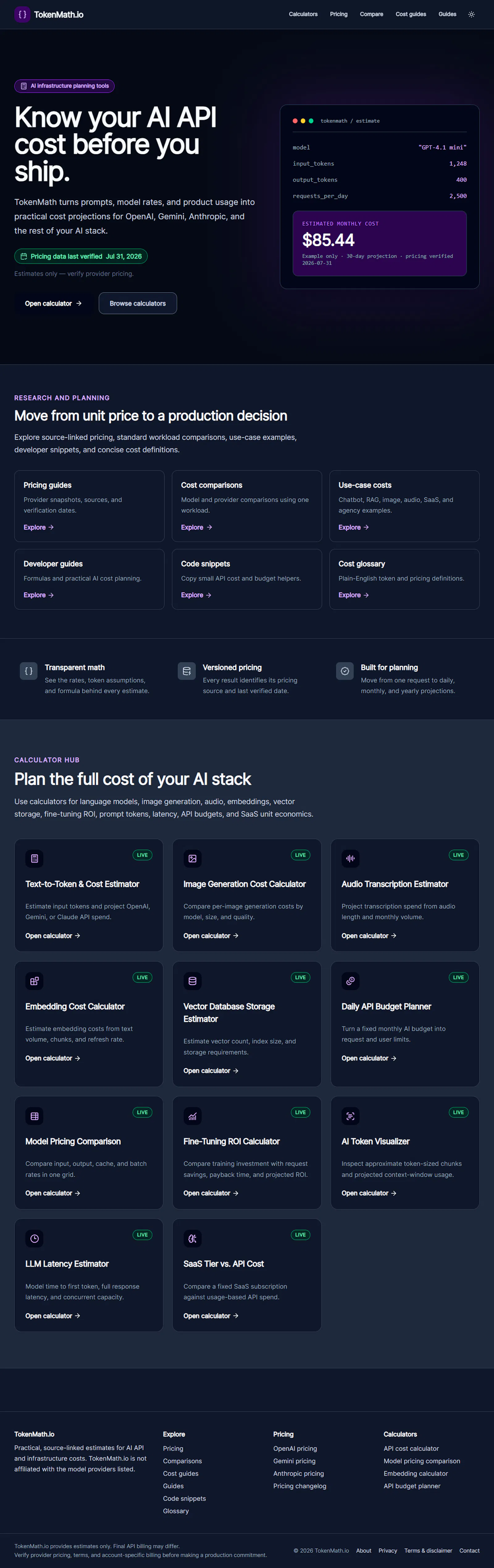 TokenMath.io screenshot 1