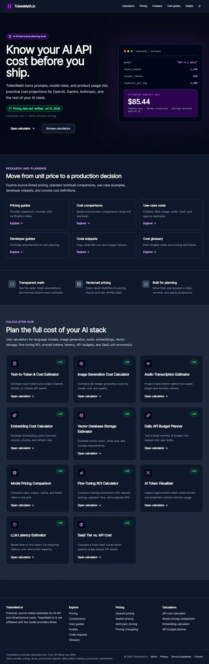 TokenMath.io screenshot 1