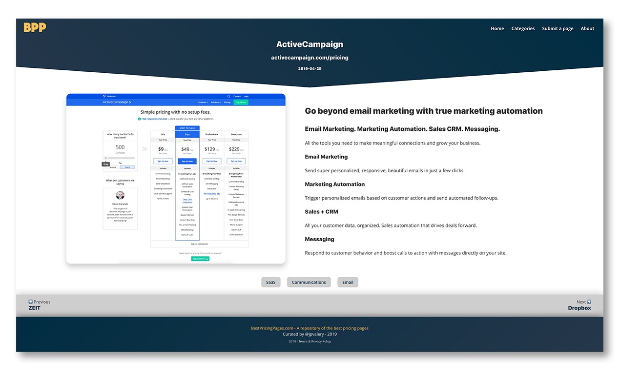 BestPricingPages.com gallery image