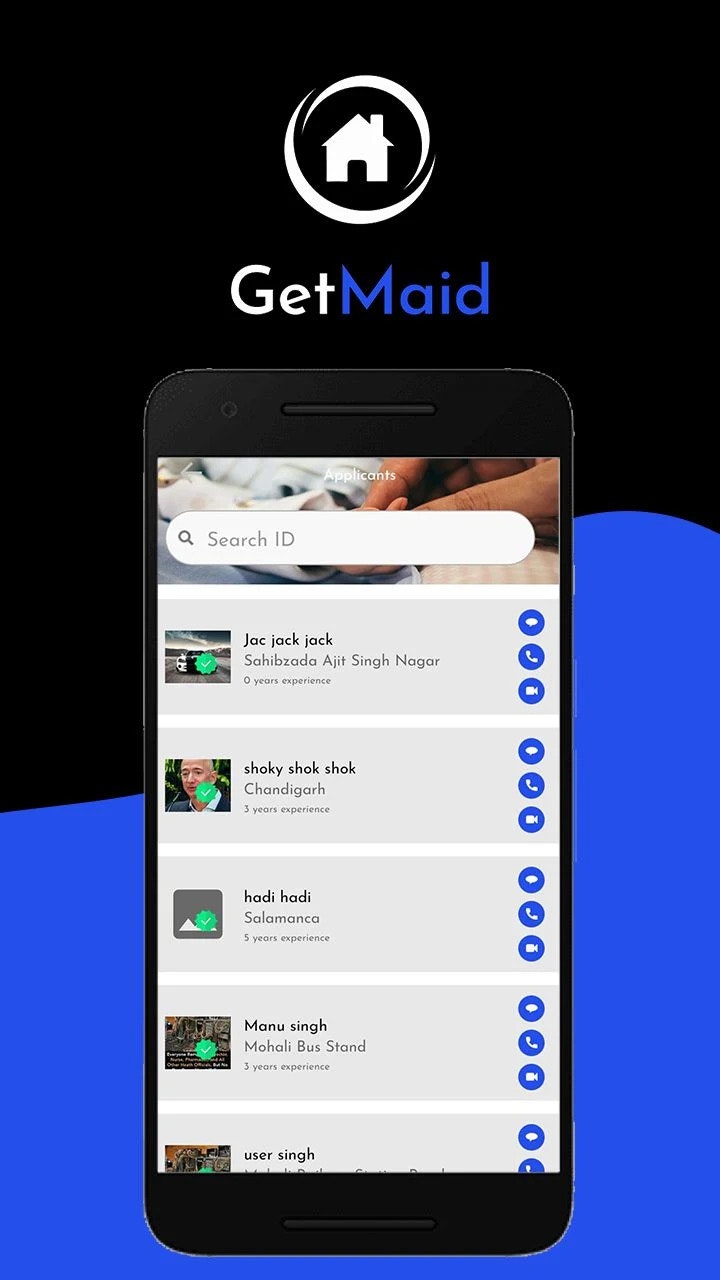 Média Getmaid: embaucher - Téléchargez l'application GetMaid et créez un compte. 4
