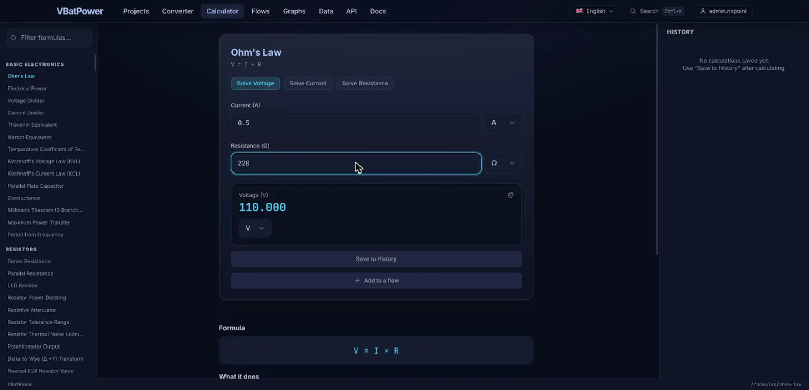 VBatPower screenshot 2