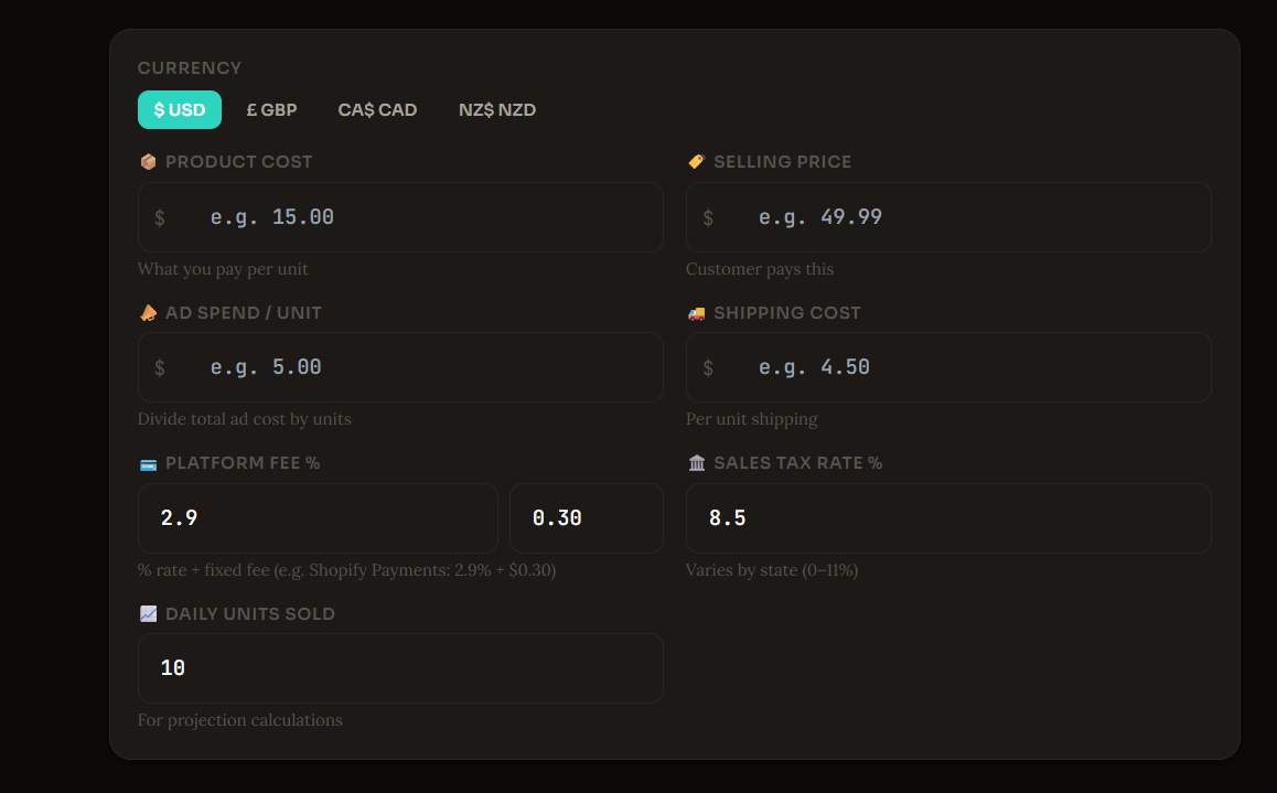 ProfitCalc.me gallery image