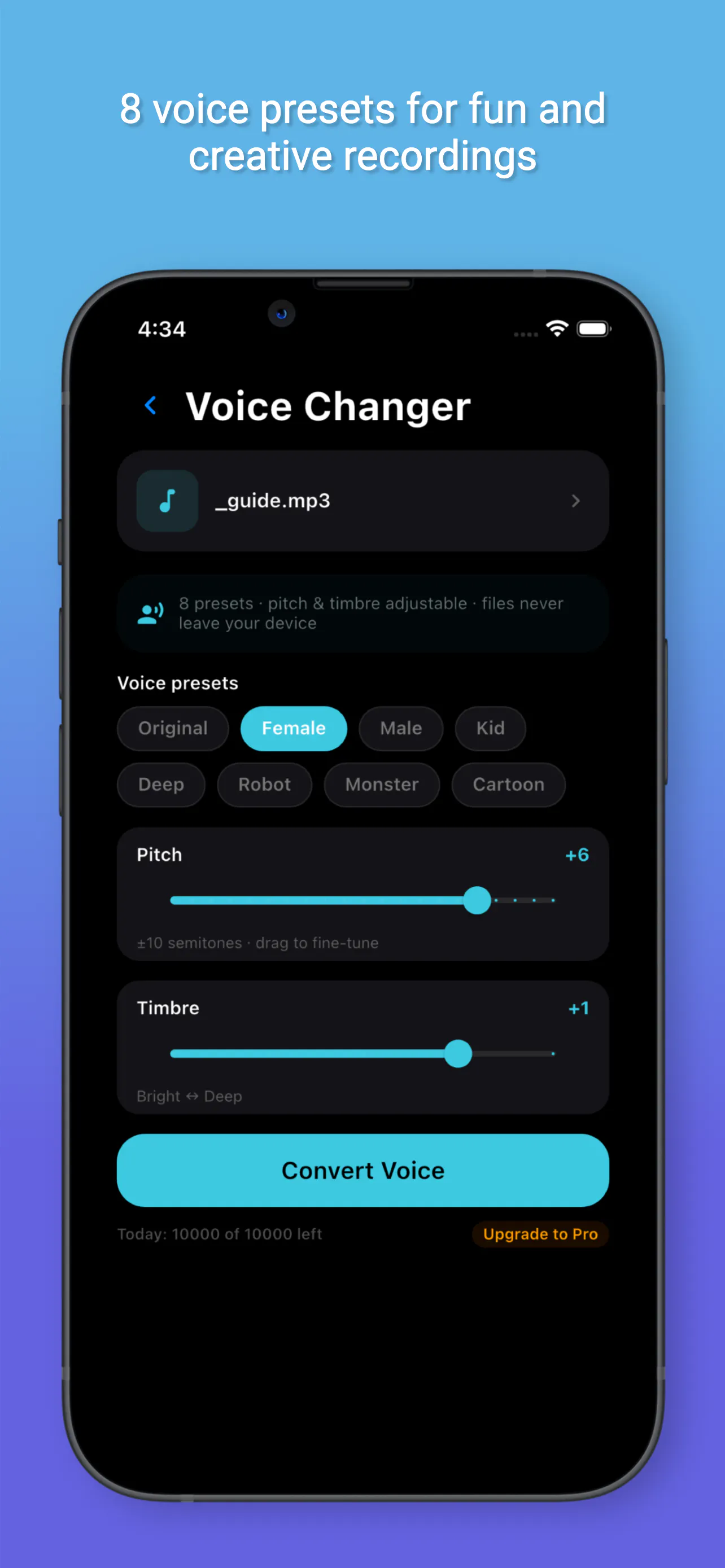 ToneScoop – On-device Video to MP3 gallery image