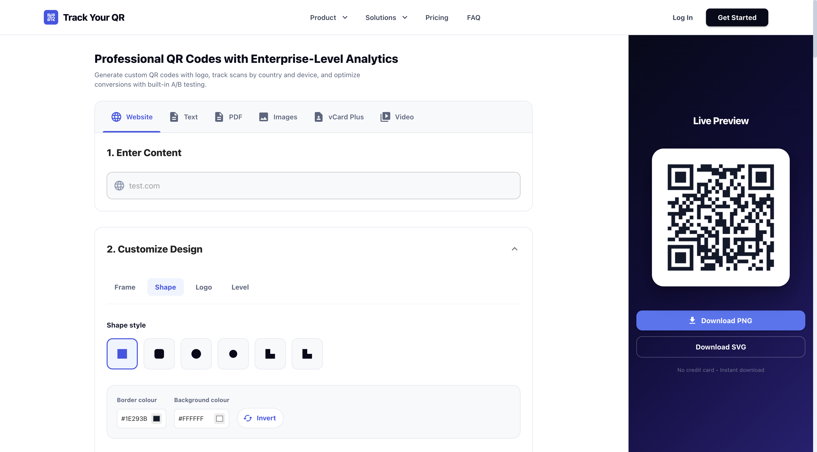 Track Your QR - Screenshot 3 showing product features and functionality