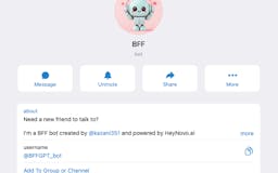 BFF Chatbot - Your personal confidante media 1