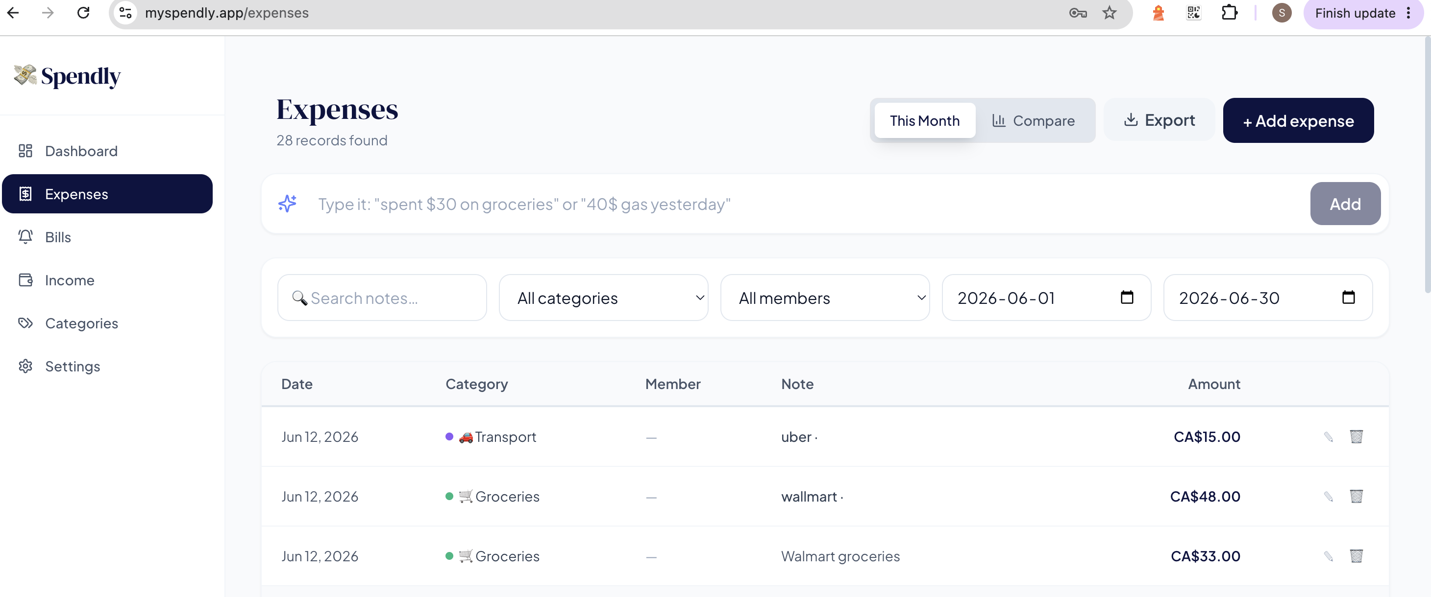 Spendly — Expense Tracker gallery image