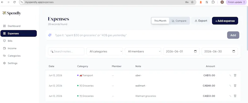 Spendly — Expense Tracker screenshot 5