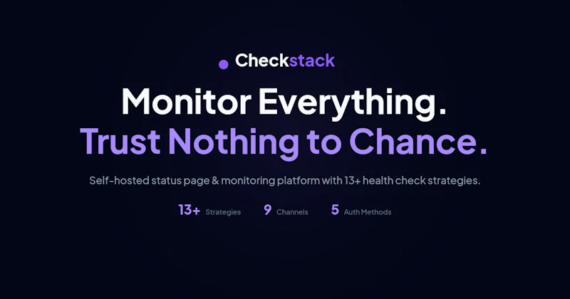 Checkstack screenshot 1