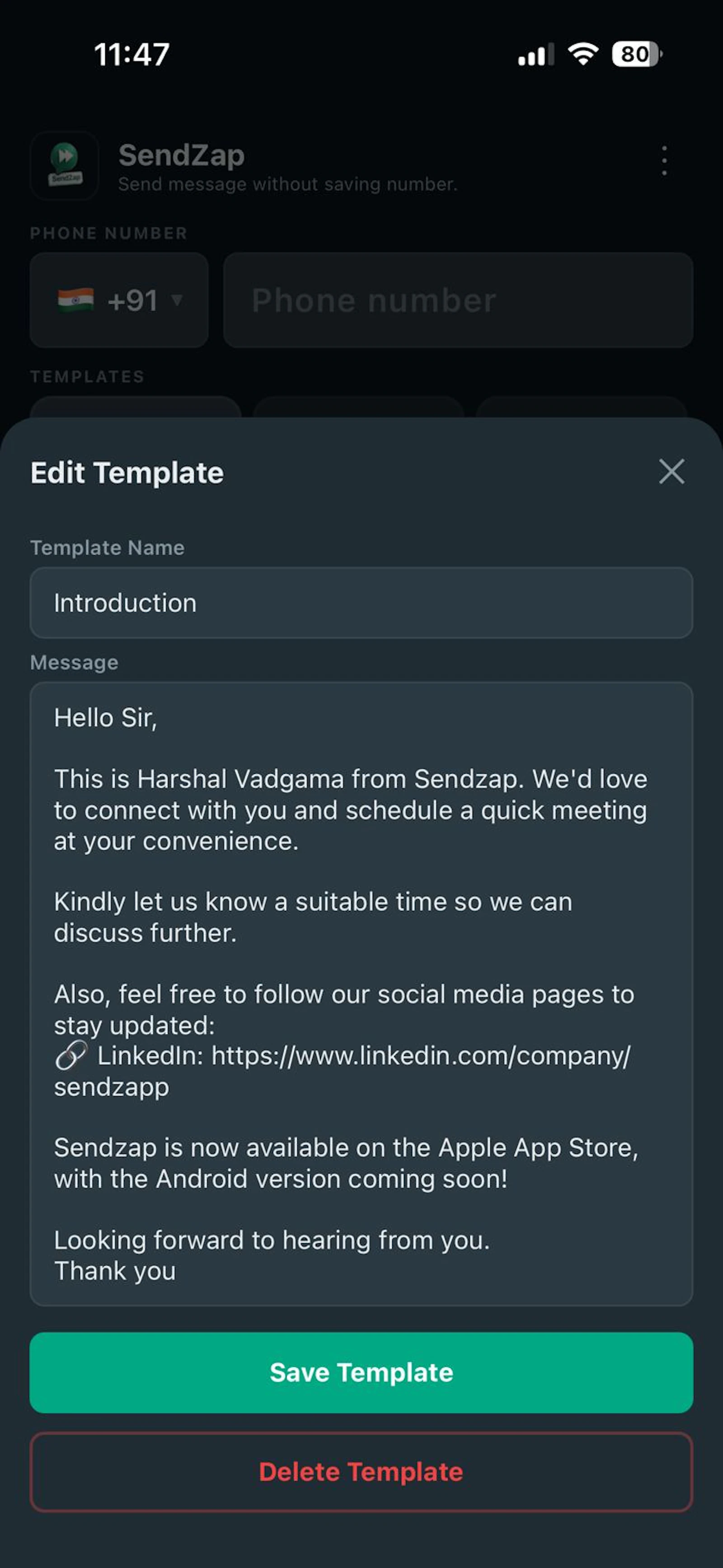 Sendzap screenshot 5