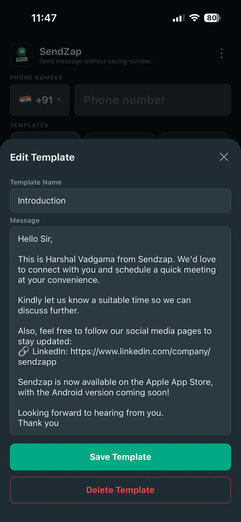 Sendzap screenshot 5