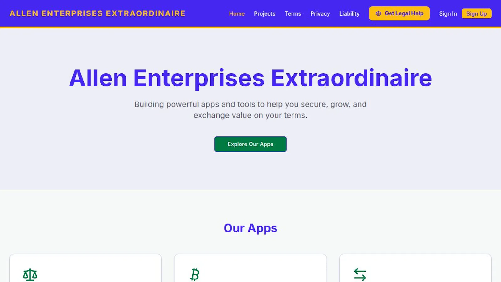 Allen Enterprises Extraordinaire screenshot 1