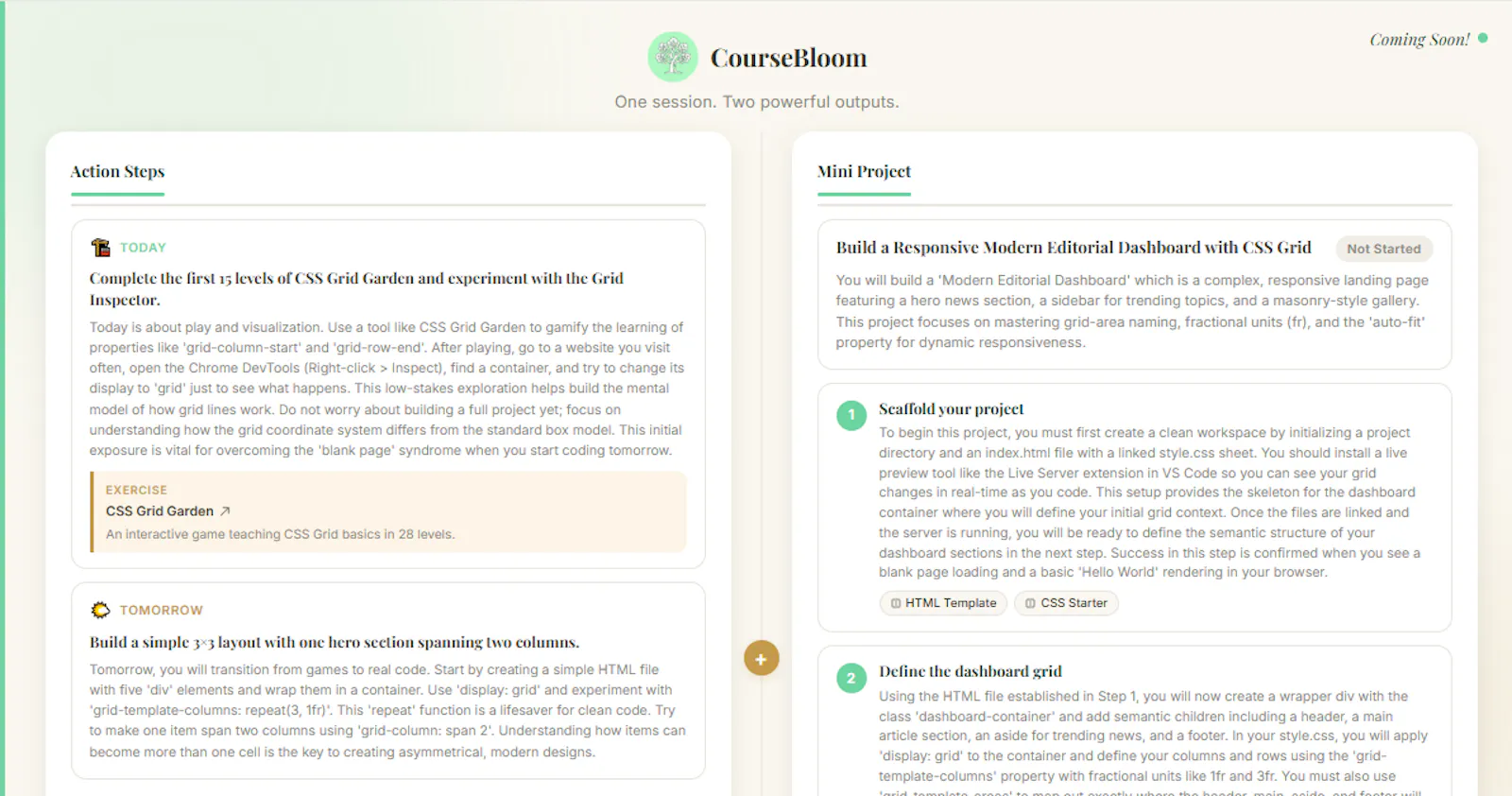 CourseBloom screenshot 2