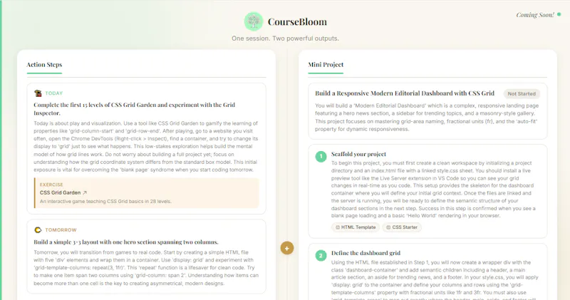 CourseBloom screenshot 2