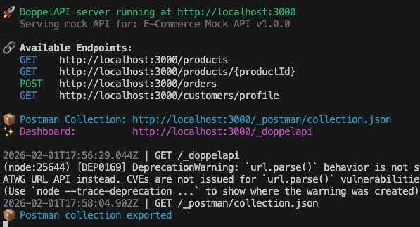 DoppelAPI - Main product screenshot demonstrating key features and user interface