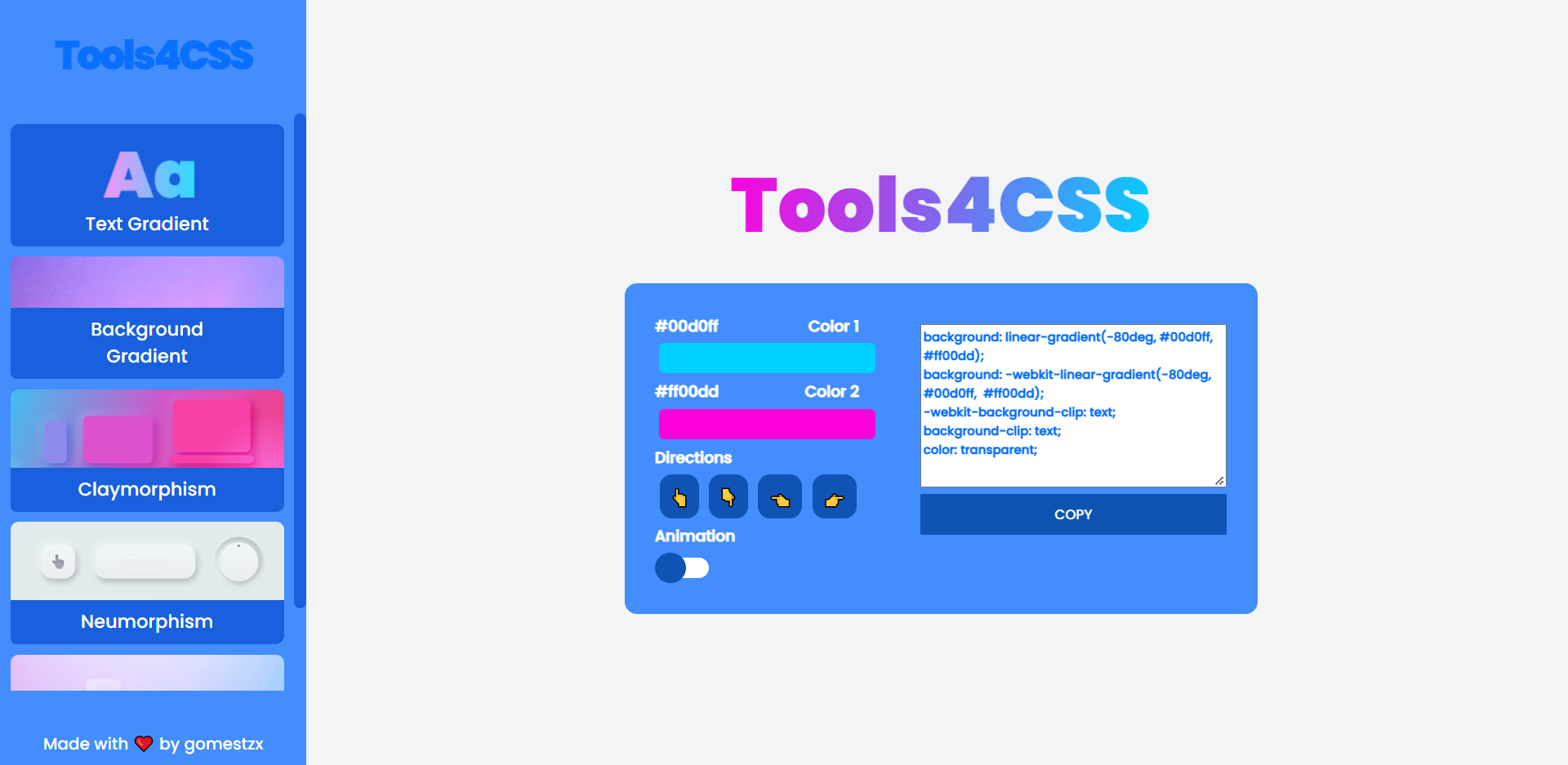 Herramientas4css - Herramientas para ayudar a los desarrolladores a construir interfaces modernas rápidamente media 3