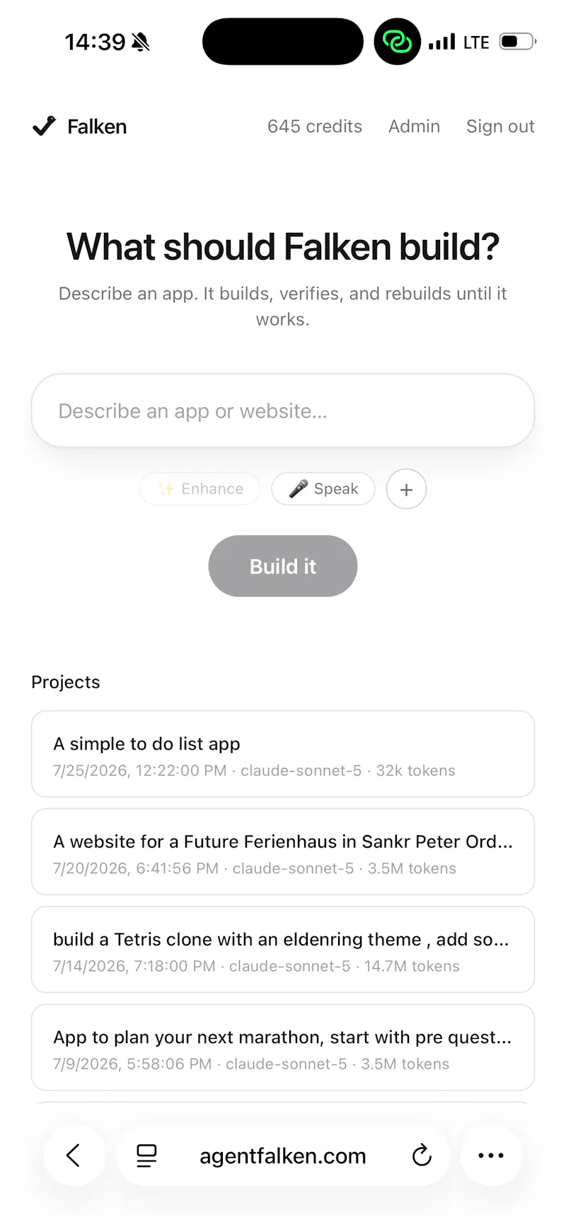 Falken screenshot 1