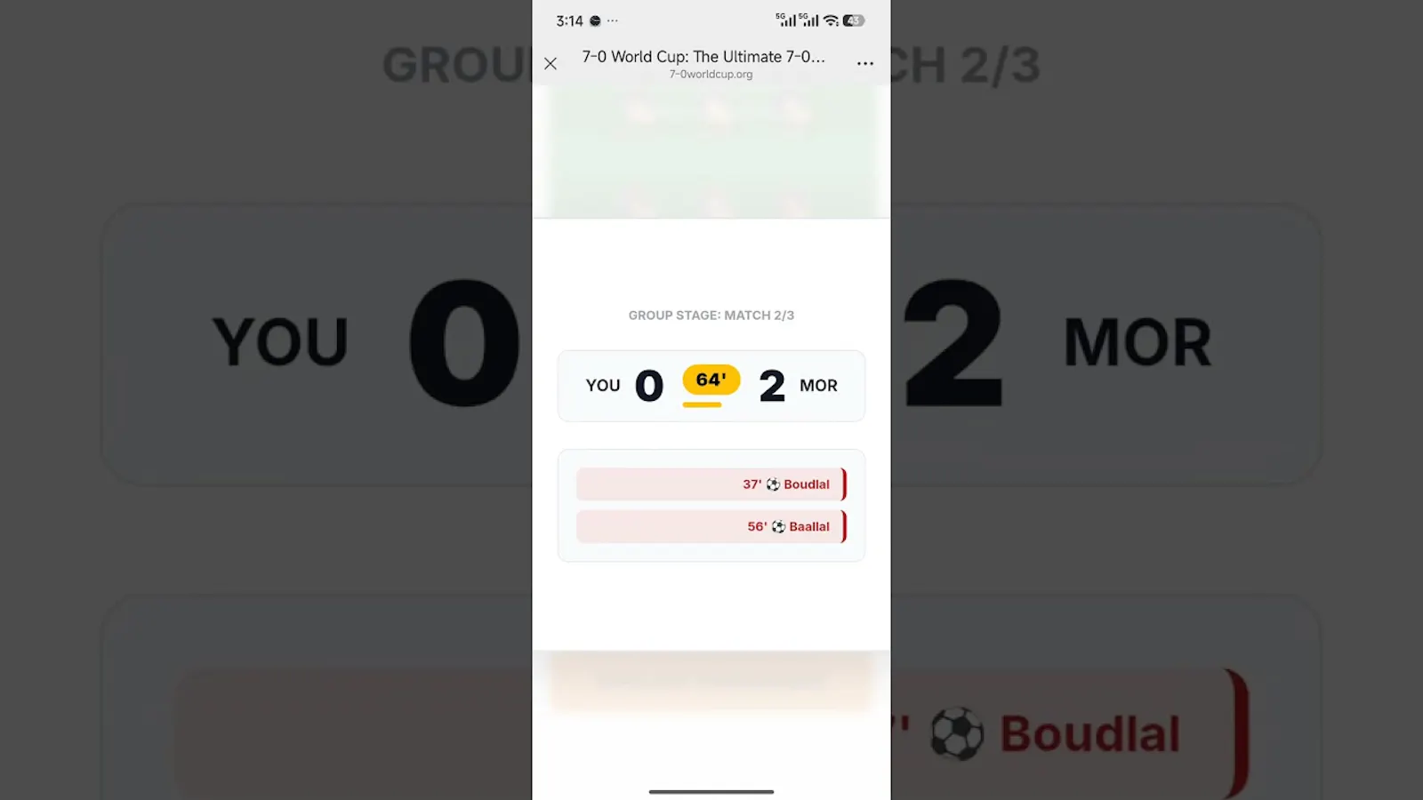 7-0 World Cup screenshot 1 (video preview)