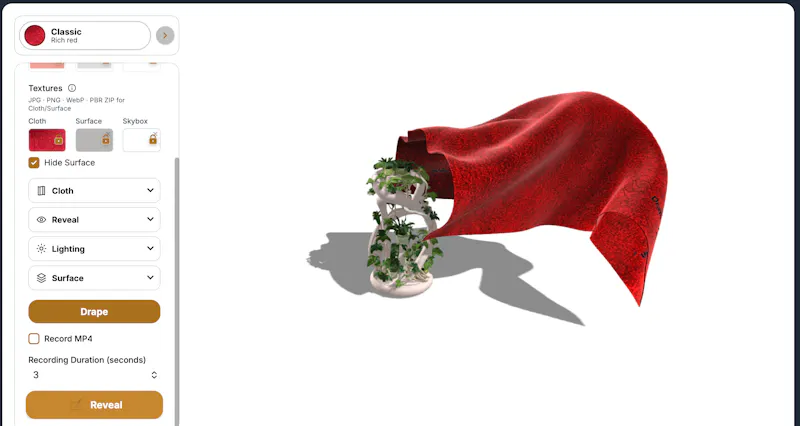 Drapery Reveal™ — Product Unveilings screenshot 3