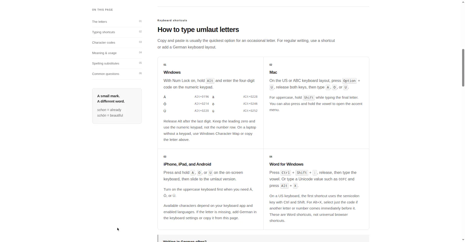 Umlaut Letters screenshot 3