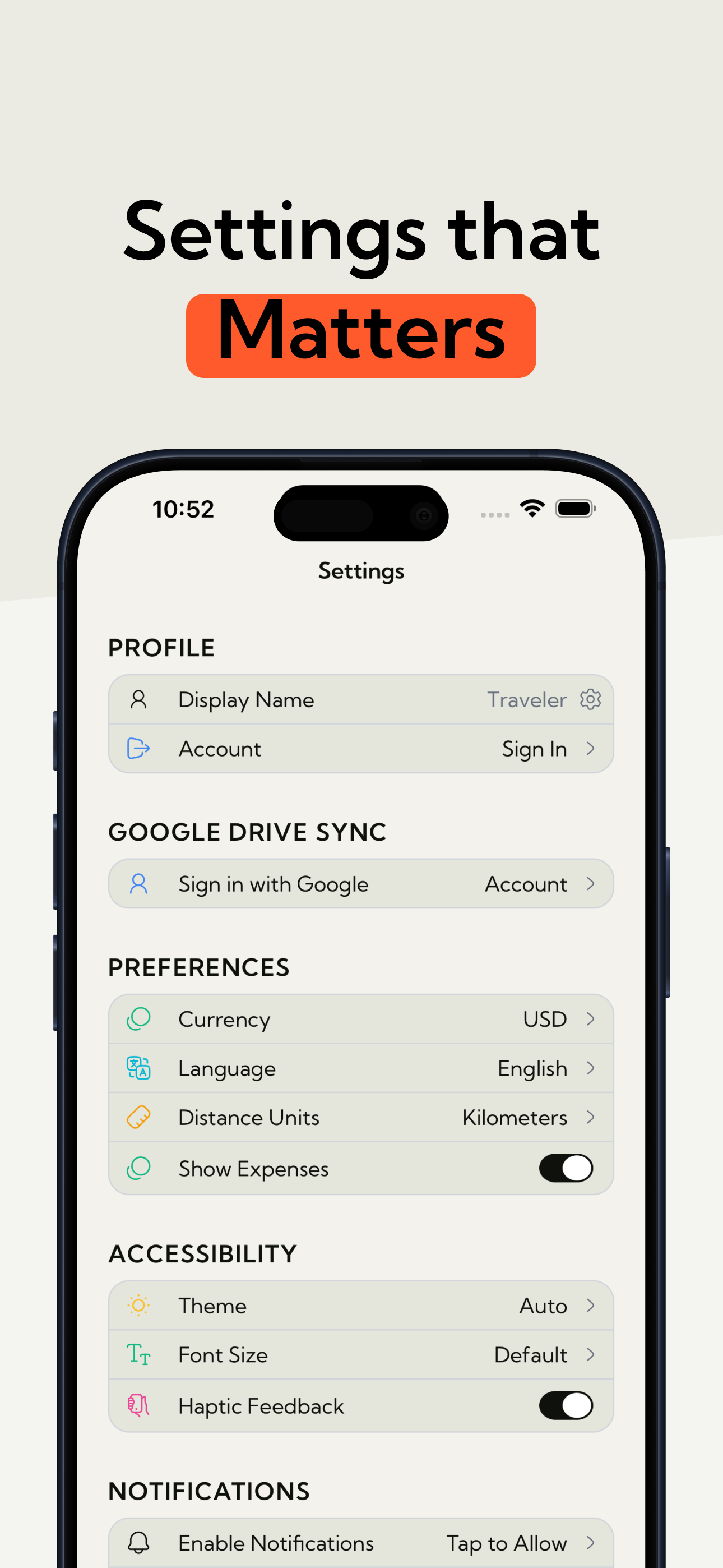 Trip Mate: Planner & Packing - Screenshot 4 showing product features and functionality