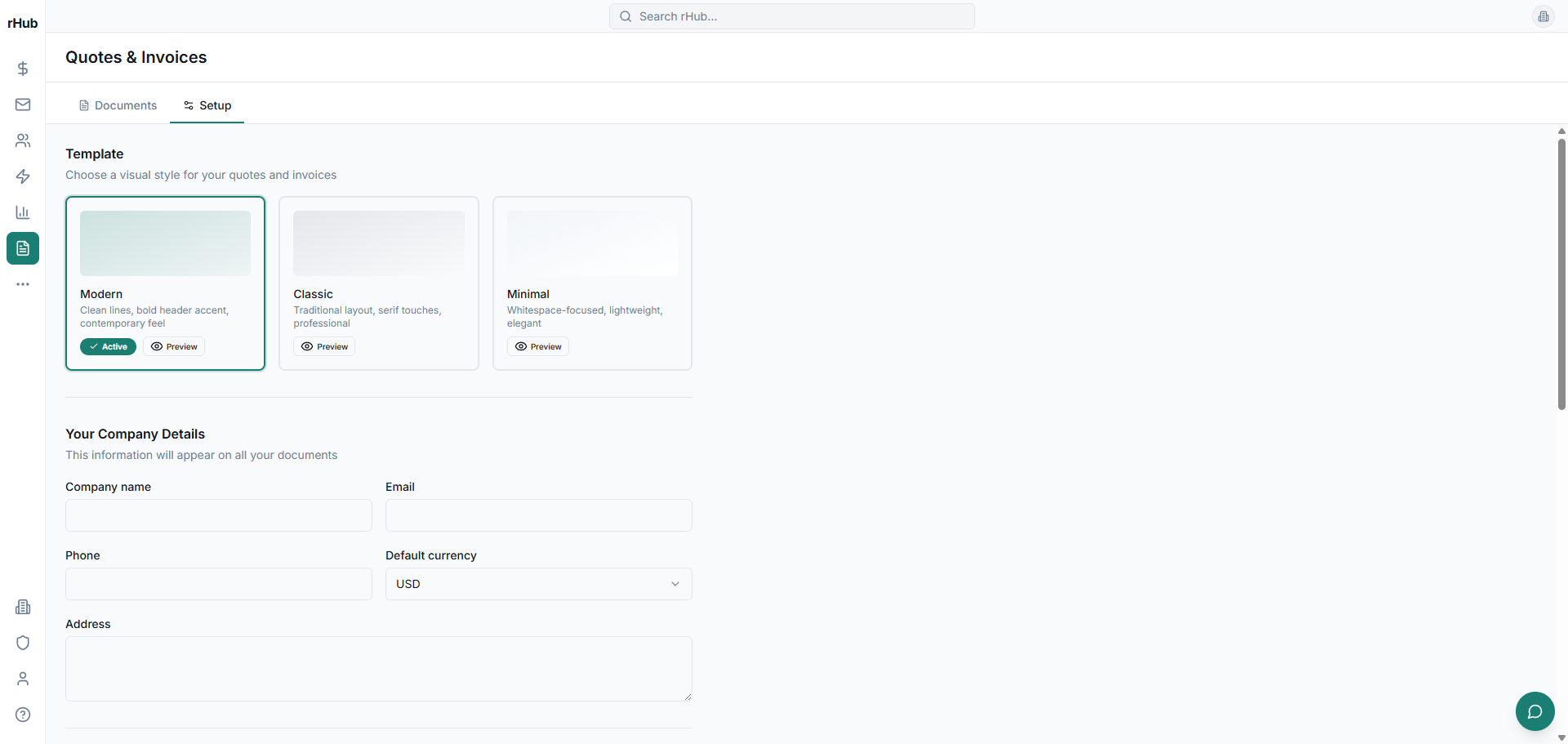 rHub CRM gallery image