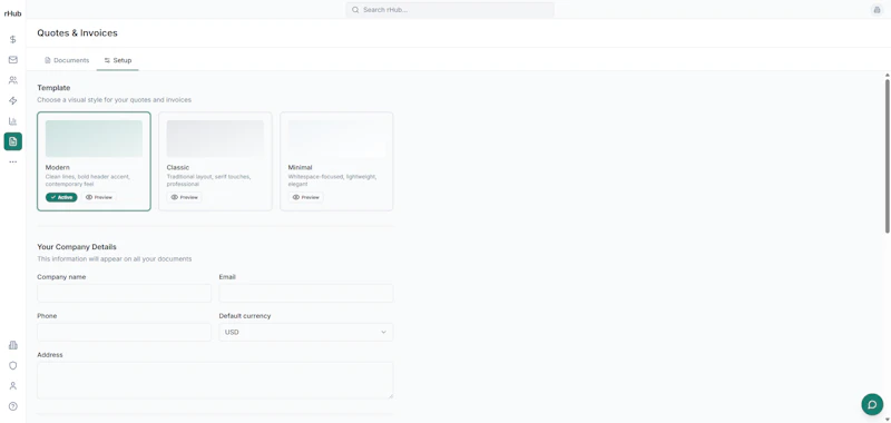 rHub CRM screenshot 3
