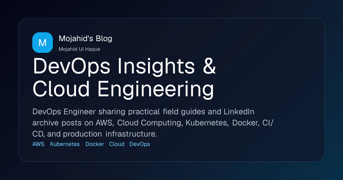 Mojahid's Blog product banner