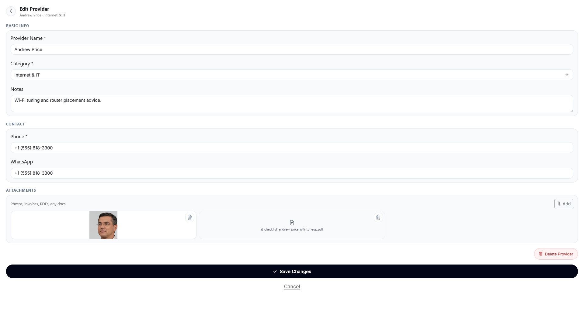 WhoFixedIt - Screenshot 2 showing product features and functionality