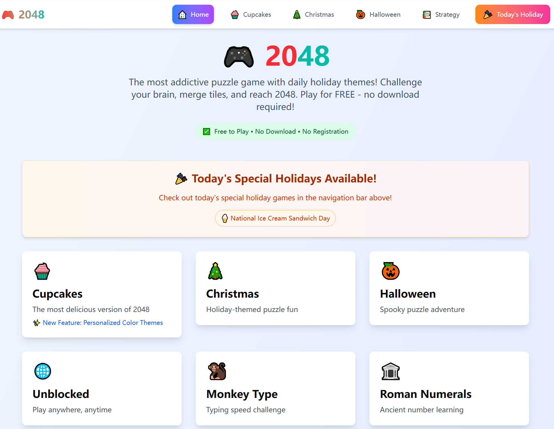 2048 Cupcakes ve Günlük Tatil Temaları medya 5