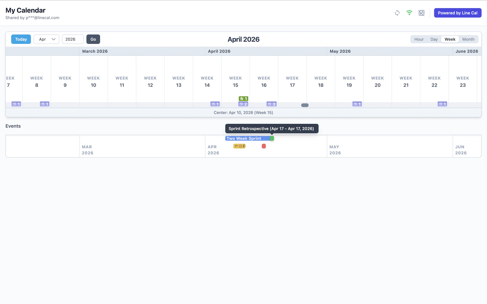 Line Cal screenshot 3