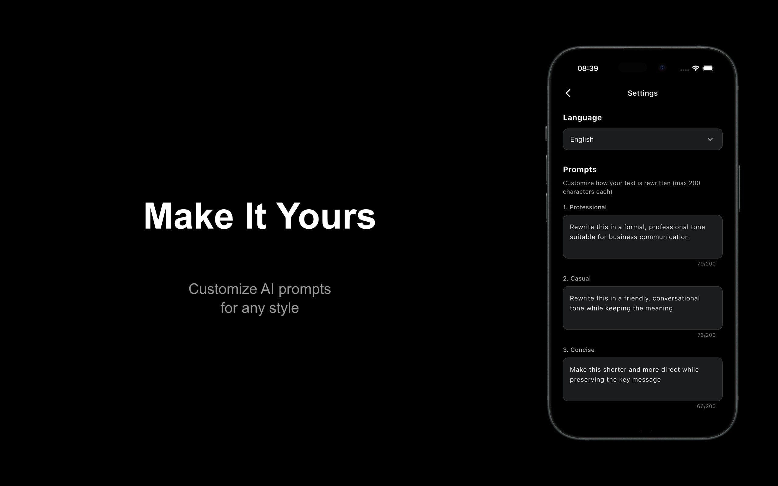 Voicr - Screenshot 5 showing product features and functionality
