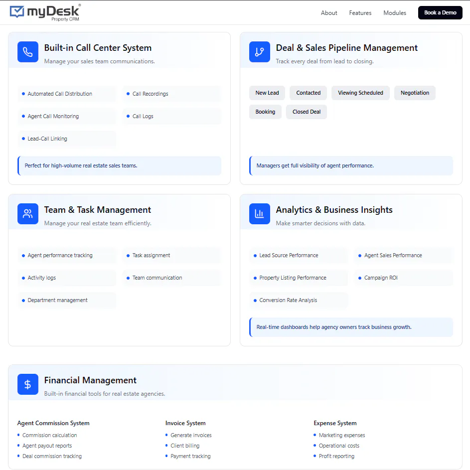 MyDesk Property CRM gallery image