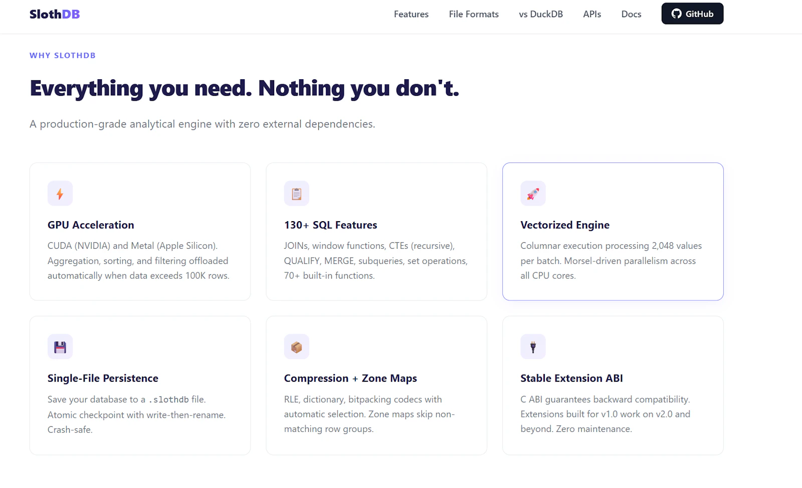 SlothDB screenshot 5