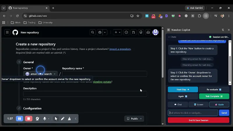 Nexvion Copilot screenshot 1 (video preview)
