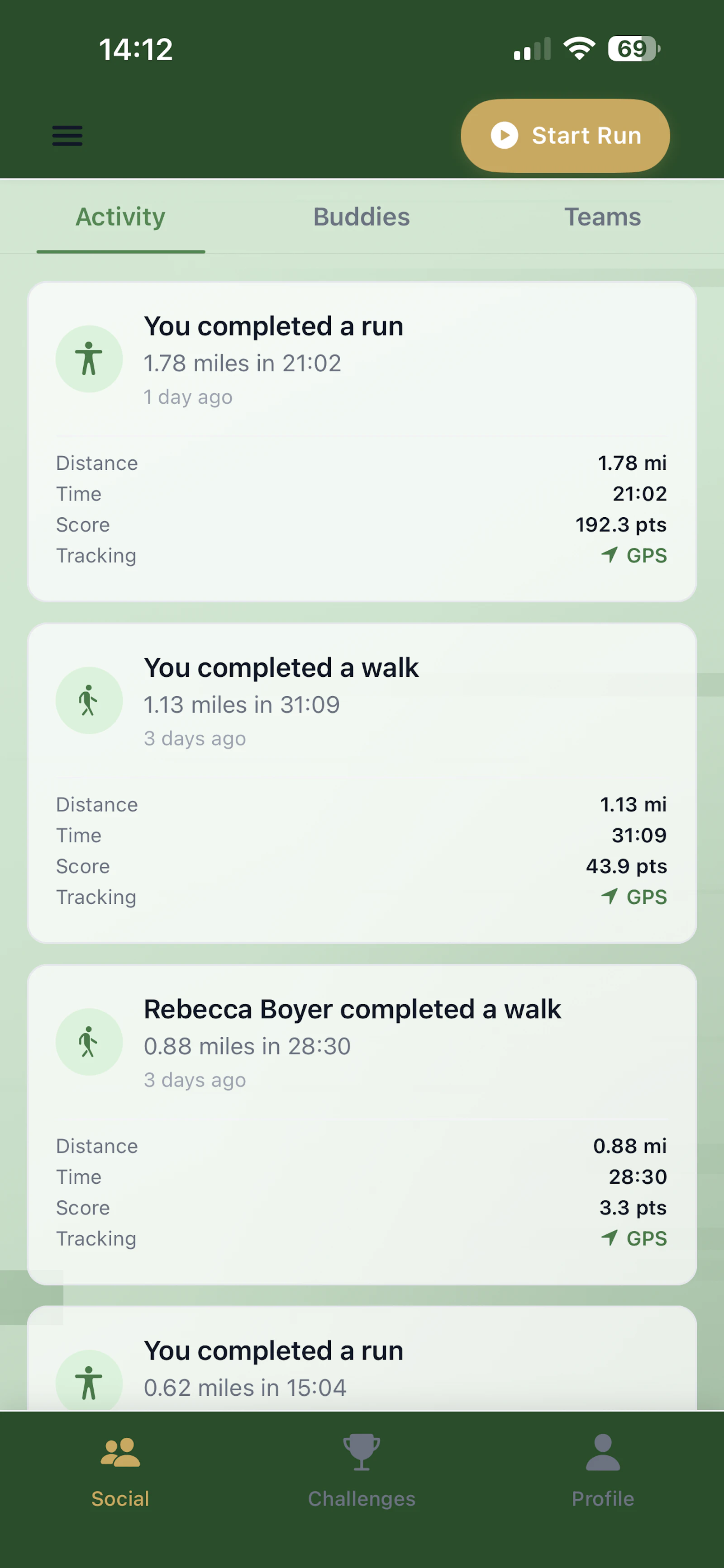 Challenge Run screenshot 3