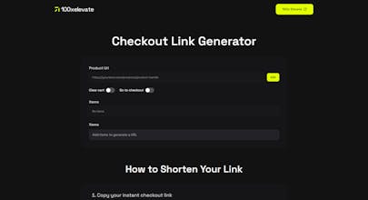 Shopify Checkout Link Generator gallery image