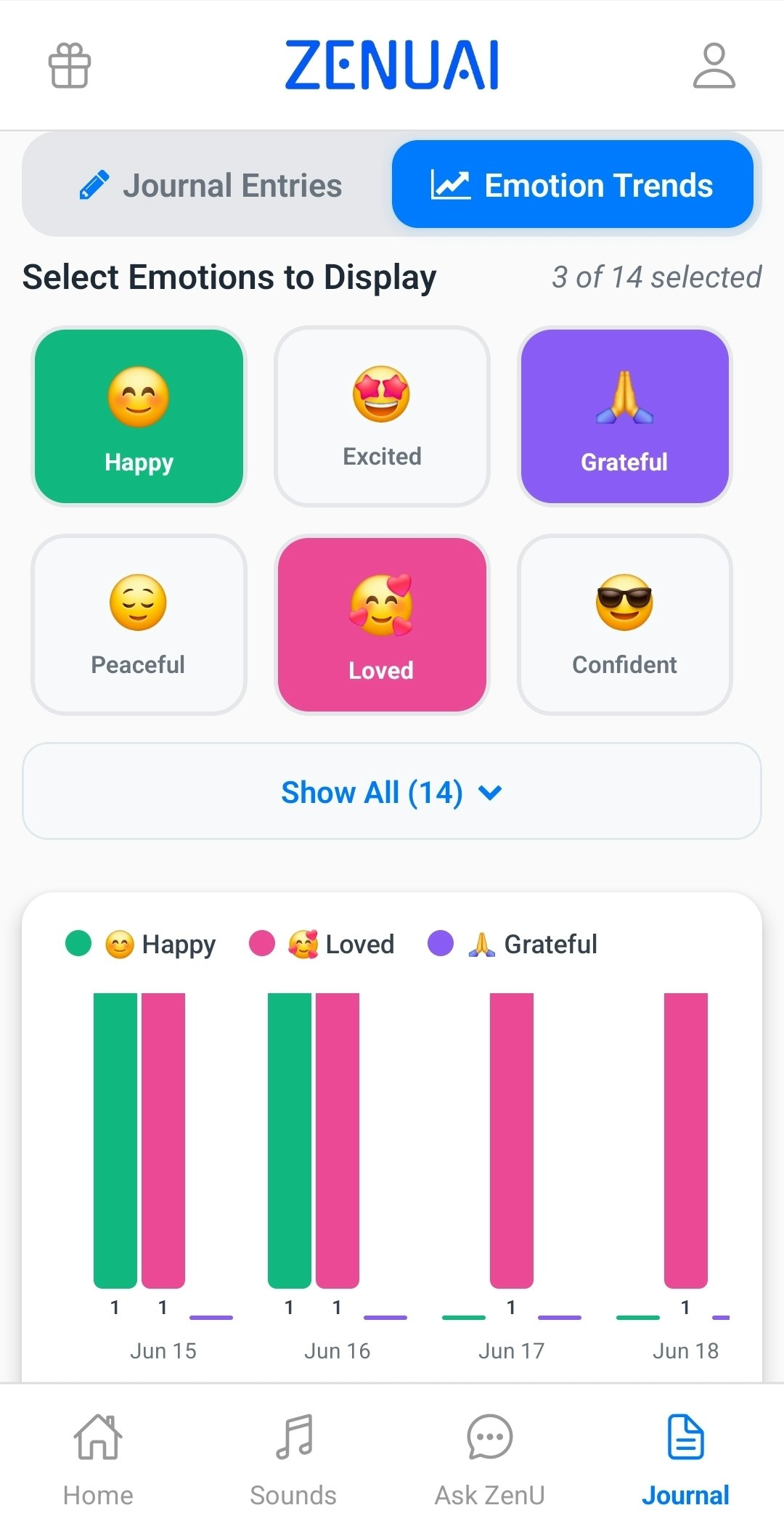 Zenuai - Relaja tu mente y rastrea tus emociones, guiada por AI media 1