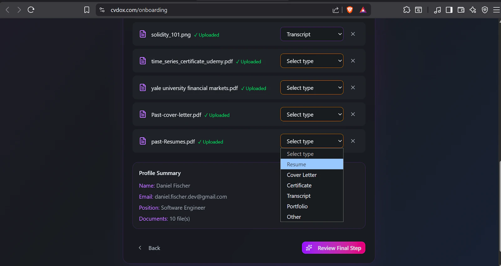 Cvdox screenshot 5