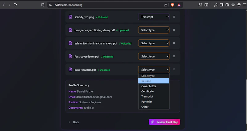 Cvdox screenshot 5