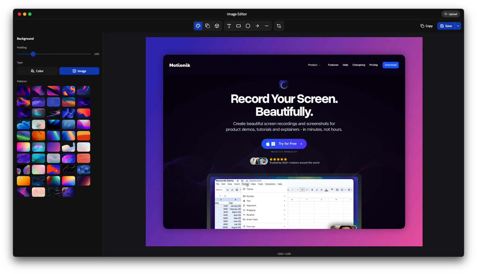 Beautiful screenshots for Windows & Mac screenshot 1