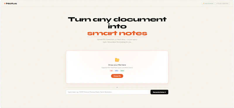 NOTUS screenshot 1