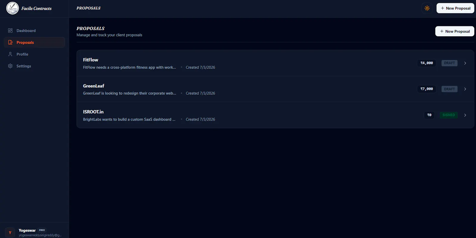 Facile Contracts screenshot 5