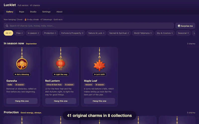 Lucklet screenshot 2