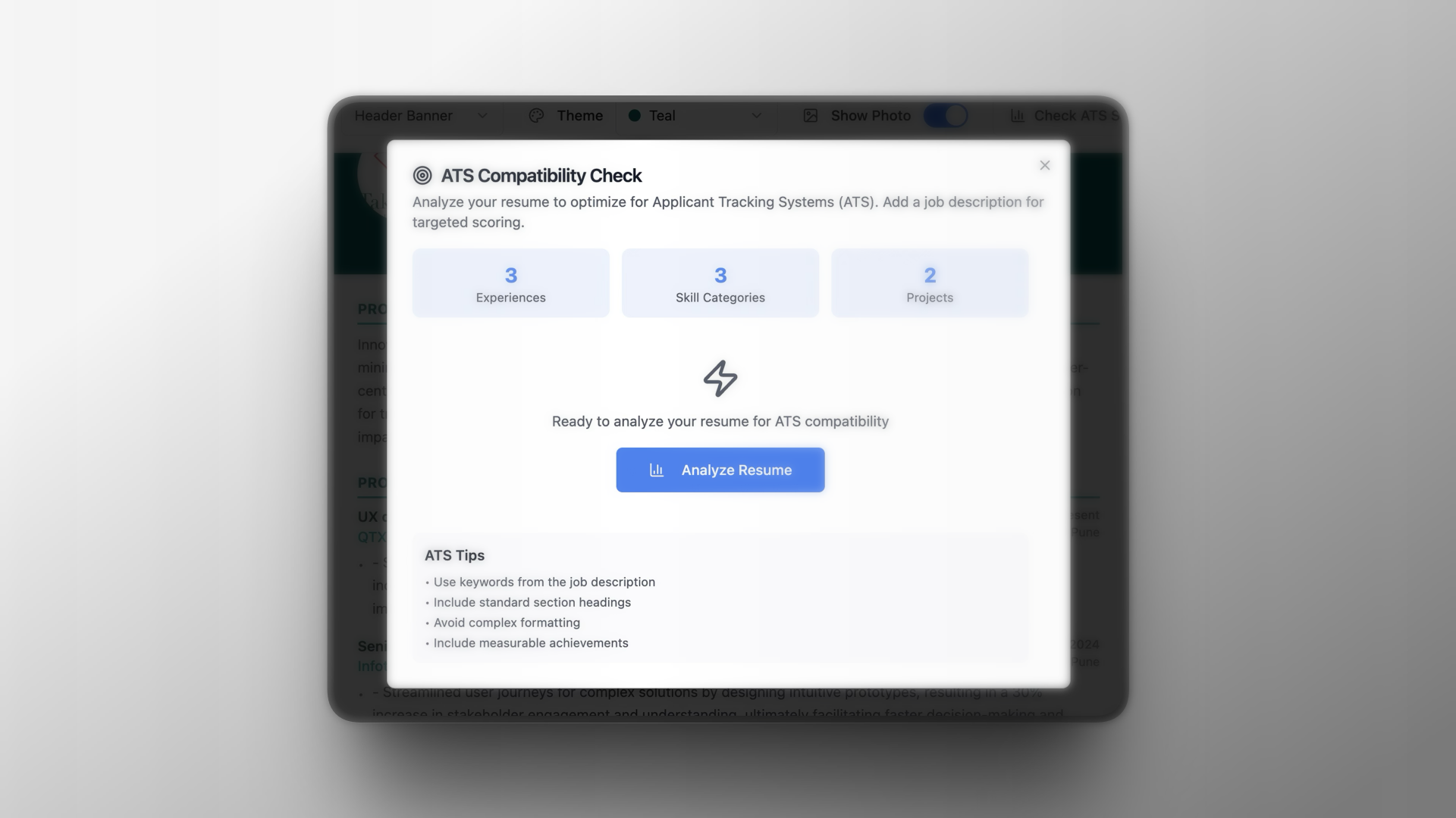 RezomateAI – ATS-Smart Resume Builder gallery image